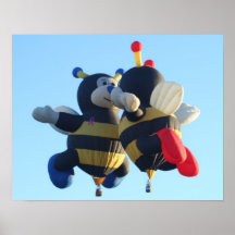 Baisers de l'affiche d'abeilles