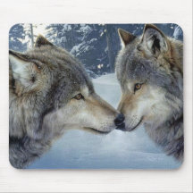 Baisers des loups tapis de souris