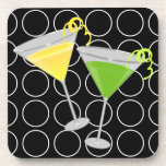 Baisse de citron et caboteurs de Martini de chaux Dessous-de-verre