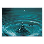 Baisse de l'eau de turquoise photo