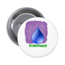 Baisse verte de bleu des textes de culture hydropo pin's avec agrafe