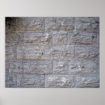 Bakstenen muur print