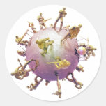 Bal 2 van de musicus ronde stickers