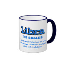 Balance "tasse astrologique blanche bleue des éche