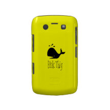 Baleine de Bink Thig™_Black-on-Yellow Coques Blackberry