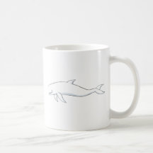 Baleine heureuse de beluga tasse à café
