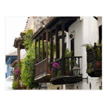 Balkons in Cartagena Wenskaart