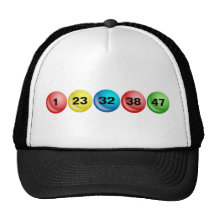 Ballen van de loterij, 1, 23, 32, 38, 47 pet