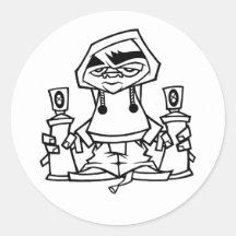 baller ronde sticker