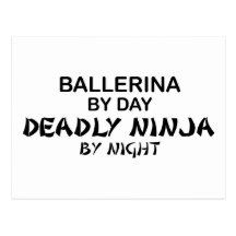 Ballerine Ninja mortel par nuit Carte Postale