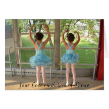 Ballerines - customisées carte de vœux