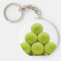 Balles de tennis empilées porte-clés