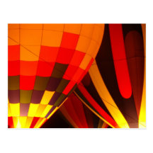 Ballon à air chaud carte postale