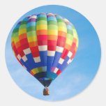 Ballon à air chaud d'arc-en-ciel autocollants