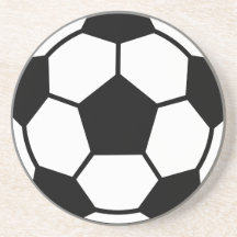 Ballon de football dessous de verres