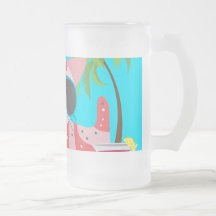 Ballon de plage mignon de lunettes de soleil de ch tasse