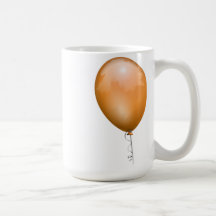 Ballon orange mug à café