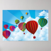 Ballons à air chauds posters