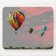 Ballons à air chauds tapis de souris