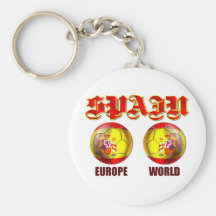Ballons de football espagnols de drapeau du monde  porte-clés