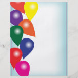Ballons de partie prospectus en couleur