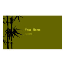 Bambou Modèles De Cartes De Visite