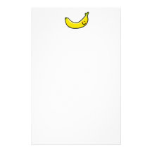 Banane jaune drôle papiers à lettres