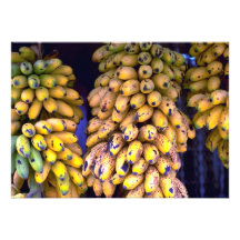 Bananes à vendre au marché, Porto Rico Invitations