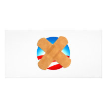 Bande-aide non à Obamascare Modèle Pour Photocarte