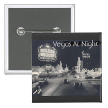 Bande de Las Vegas/du centre vintages Badges Avec Agrafe