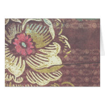 Bande de roulement de fleur carte de vœux