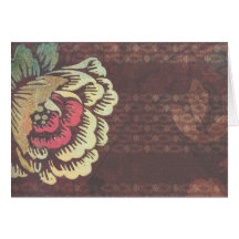 Bande de roulement moyenne de fleur cartes de vœux