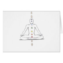 Bande d'essai de Chakra Carte De Vœux