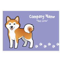 Bande dessinée Akita Inu/Shiba Inu Cartes De Visite Professionnelles