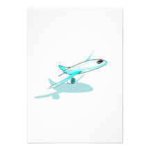 Bande dessinée d'avion de passagers faire-parts