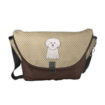 Bande dessinée de Bichon Frise Sacoche
