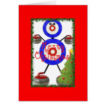 Bande dessinée de bordage de Noël Carte De Vœux