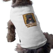 Bande dessinée de bull-terrier du Staffordshire Tee-shirt Pour Animal Domestique