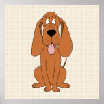 Bande dessinée de chien de Brown. Chien Affiches