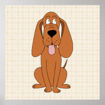 Bande dessinée de chien de Brown. Chien Affiches