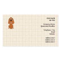 Bande dessinée de chien de Brown. Chien Cartes De Visite Personnelles