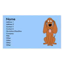 Bande dessinée de chien de Brown. Chien Cartes De Visite Personnelles