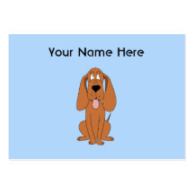 Bande dessinée de chien de Brown. Chien Cartes De Visite Personnelles