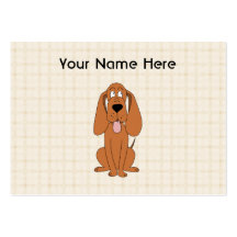 Bande dessinée de chien de Brown. Chien Modèles De Cartes De Visite