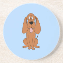Bande dessinée de chien de Brown. Chien Dessous De Verres