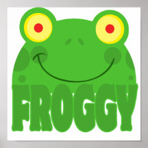 BANDE DESSINÉE DE FROGGY AFFICHES