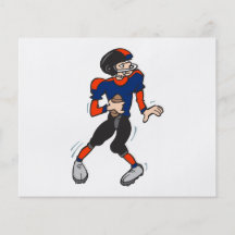 bande dessinée de joueur de football de stratège prospectus en couleur