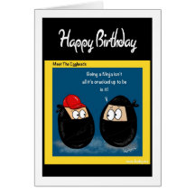 Bande dessinée de Ninja - carte d'anniversaire drô