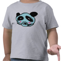 Bande dessinée de panda t-shirts