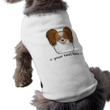 Bande dessinée de Papillon personnalisée Tee-shirt Pour Toutou